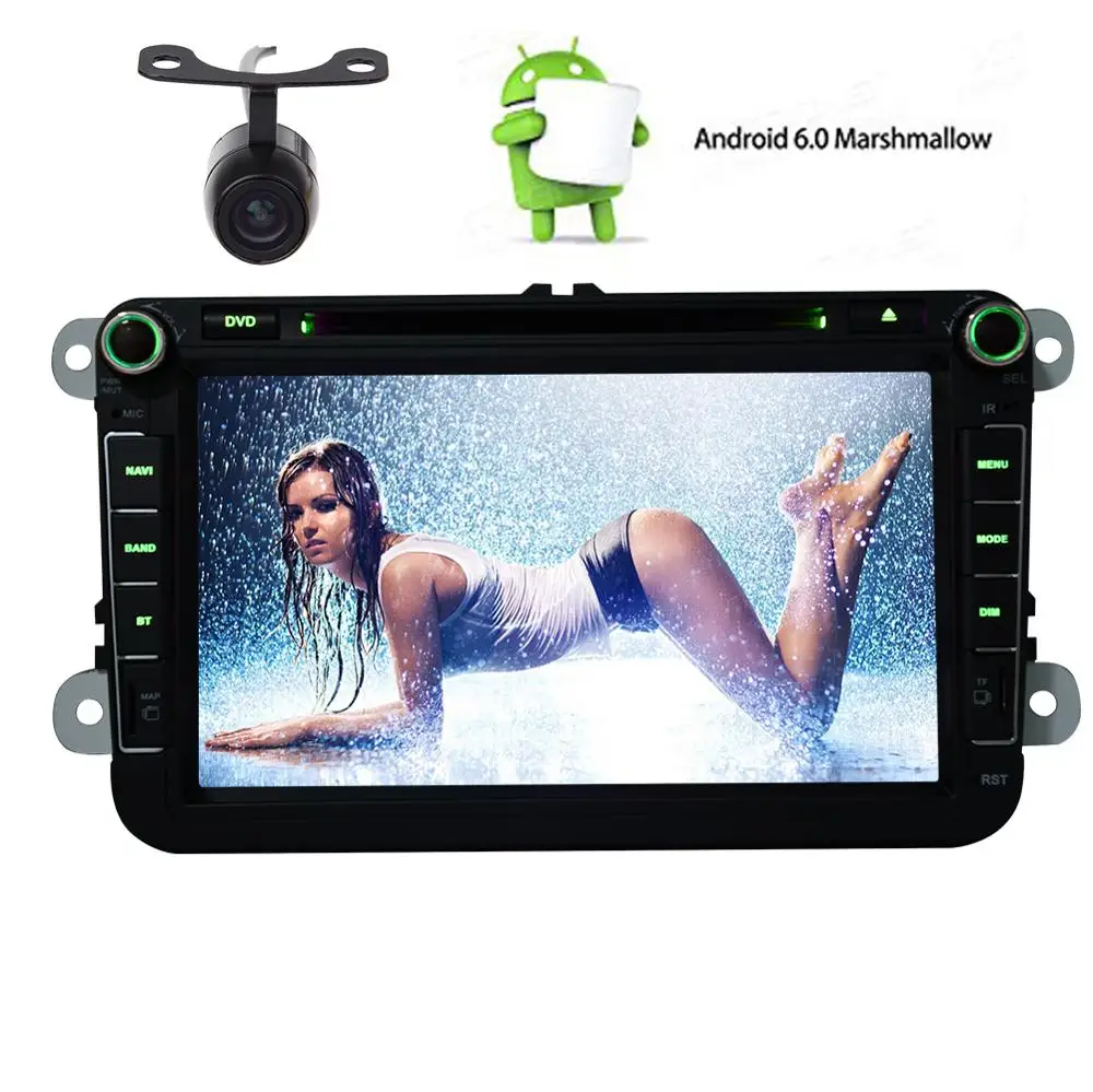 Clearance Free CANBUS & Backup Camera Android 6.0 Car DVD Player for VW PASSAT Golf 8