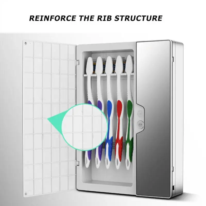 Антибактериальный 2 в 1 УФ-светильник, Ультрафиолетовый Стерилизатор зубных щеток, держатель для зубной щетки, очиститель, автоматический диспенсер для зубной пасты