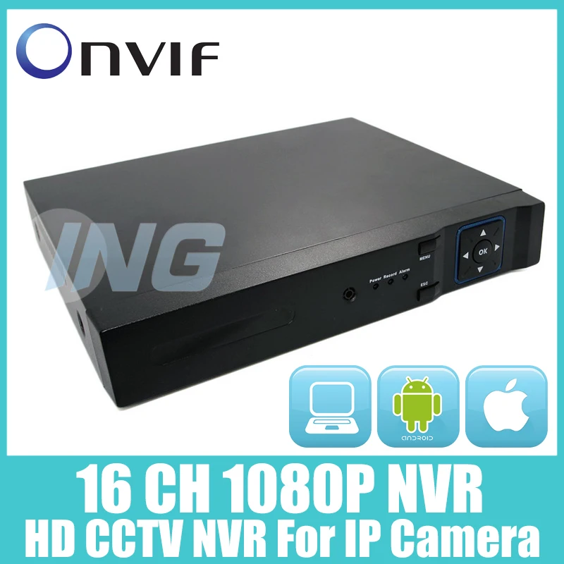  HD 16 Channel 1080P H.264 Network Video Recorder HDMI 16 CH CCTV NVR Support CMS ONVIF 2.0 P2P Cloud System for IP Camera 