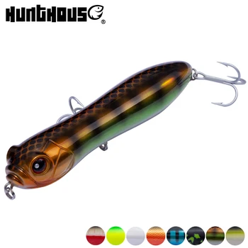 

HuntHouse predator fishing lures cast pencil fishing Pencil catches Bass Pike lures Crazy snake head spinning surface darter