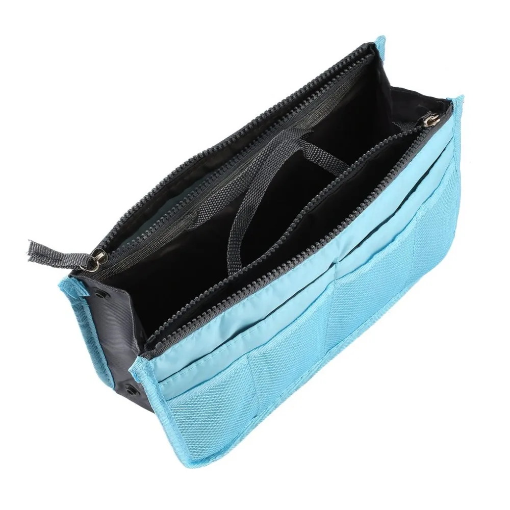 Multifunctional Double Zipper Makeup Bag