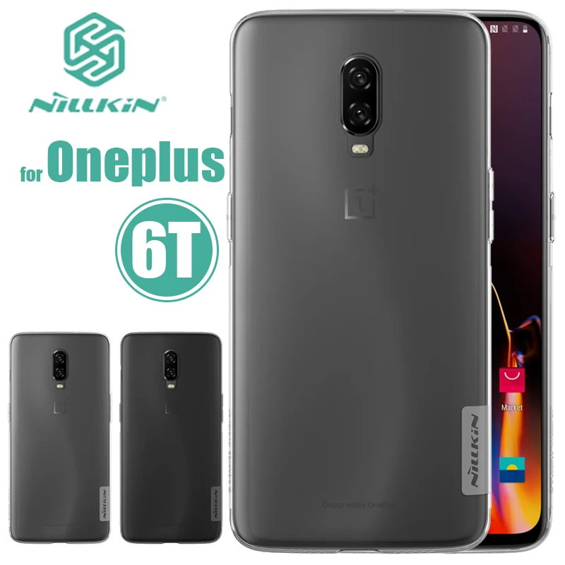 Oneplus 6T чехол Nillkin TPU для телефона Oneplus6T силиконовый Прозрачный One plus Nilkin задняя