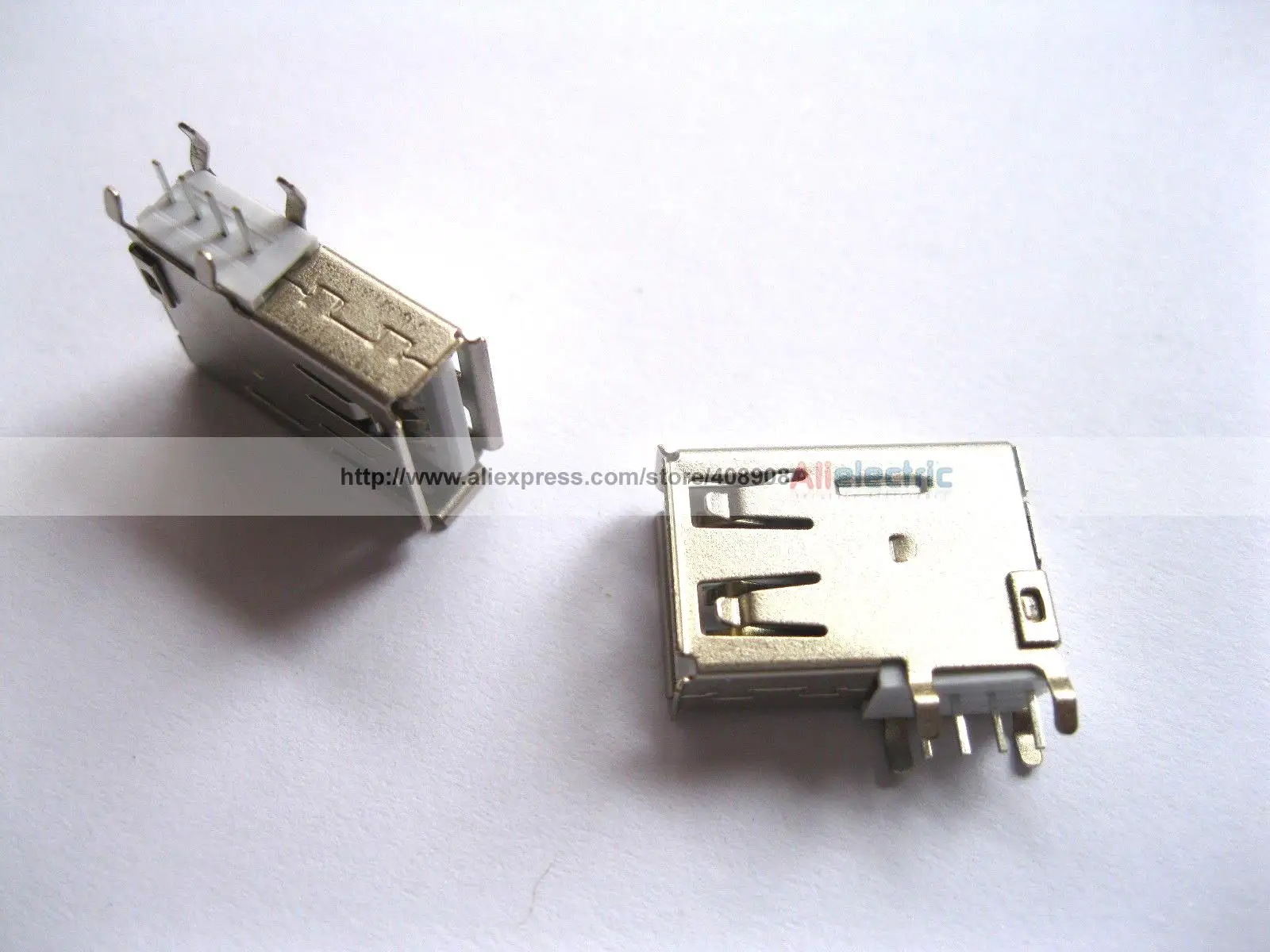 300 Pcs USB 4 Pin Female Connector Side AF DIP 90 Degree ASSY L