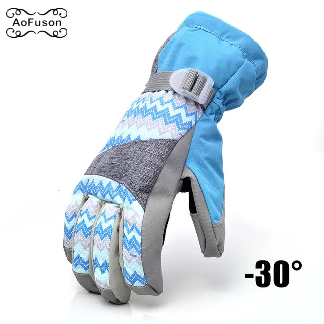 US $8.25 Ski Snowboard Gloves Mittens Windproof Waterproof Breathable Winter Warm Cycling Skiing Hiking Snow