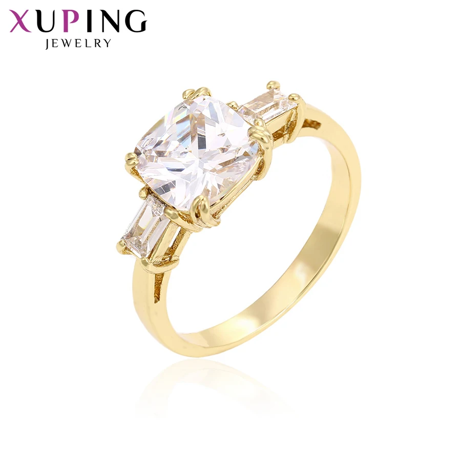 

Xuping Luxury Ring Temperament Design Charm Style Ring Women Light Yellow Gold Color Plated Jewelry Christmas Gift S64-9-11134