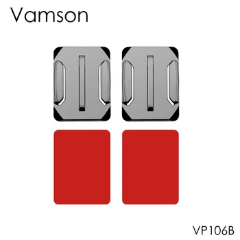 

Vamson 2Pcs Curved Surface Mount with 2Pcs 3M VHB Adhesive Sticker For GoPro Hero 8 7 6 5 4 3+ for SJ4000 for Yi 4K VP106B