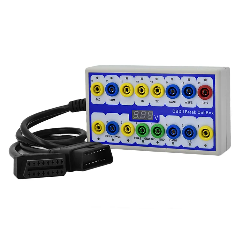 OBD2 автомобиль Breakout Box протокол тест-бокс протокол детектор выламывание автомобиля распределительная коробка