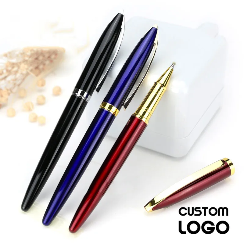 

1pc Personalise Business High-end Gift Gel Pen Metal Ball Pen Hotel Ad Pen Student Office Stationery Laser Lettering Custom LOGO