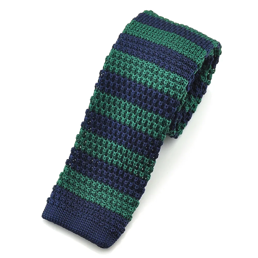 PenSee Hot sell Mens Navy Blue &amp Dark Green Slim 2.16&quot Knitted Tie #14 | Аксессуары для одежды