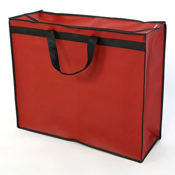 

Thick High Quality Portable Travel Storage Bag For Wedding Dress Dust Cover Bags Clothing Garment Tote Bag Red White Print LOGO