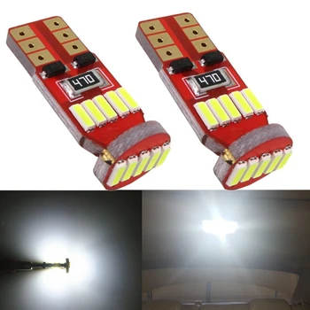 

WLJH 10x T10 W5W Parking Lamp Clearance Light LED For Nissan Qashqai Juke Almera X-trail Tiida Note Primera Pathfinder Sentra