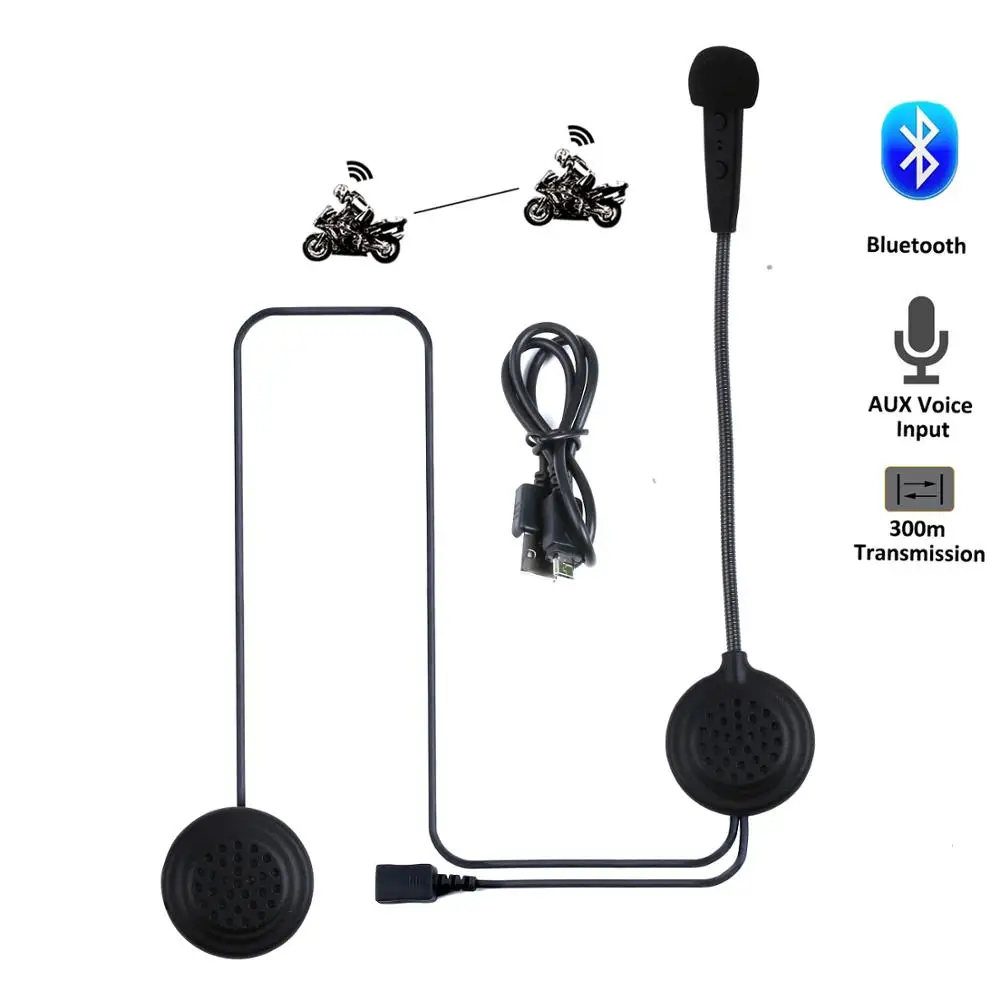 

EJEAS E200 New Motorcycle Bluetooth Handsfree Helmet Intercom Interphone Headsets for 2 riders 300M Wireless Intercomunicador
