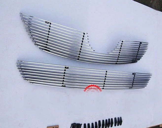 

Free Shipping High quality stainless steel Front Grille Around Trim Racing Grills Trim For 2009-2010 Toyota Corolla