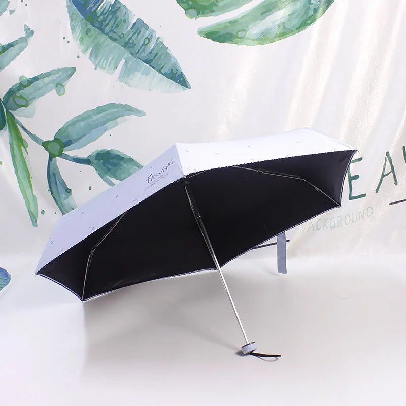 15.Umbrella Rain Women Folding Umbrellas Female Sunny Parasol Lovely Mini Pocket Umbrella Girls Travel Waterproof