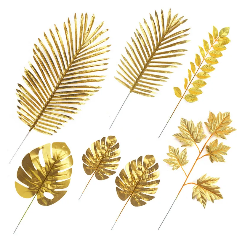 

Newest Gold Maple Leaf Simulated Leaves INS Photography Background Props DIY Decoration for Photo Studio Accessories fotografia