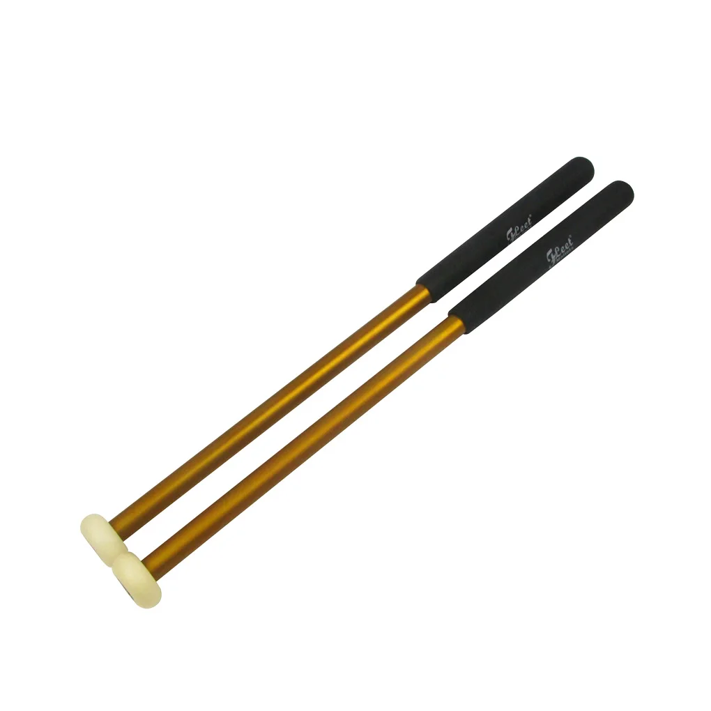 1 пара Precussion Mallets барабанные палочки с металлической ручкой нейлоновая головка Timpani Mallets барабанные аксессуары