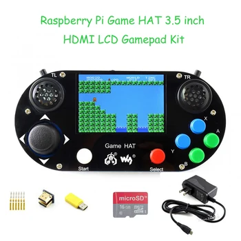

Raspberry Pi 3B+ Game LCD 3.5inch HDMI LCD Gamepad on board for Raspberry Pi zero w+Micro SD Card+Power Adapter