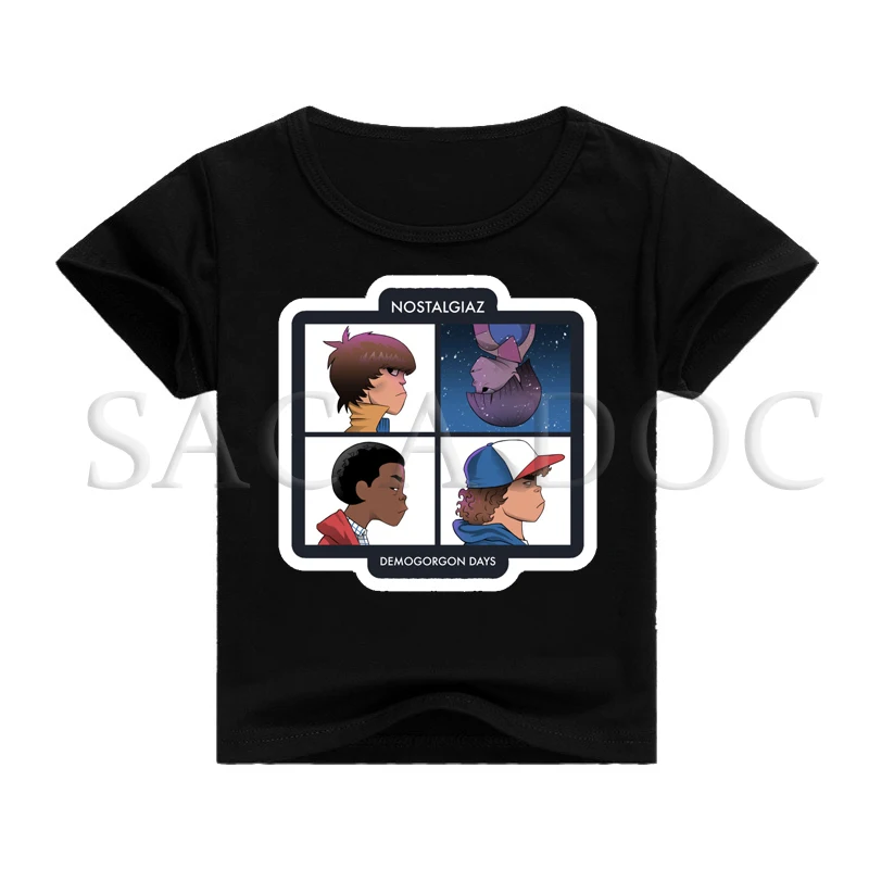 stranger things camiseta kids baby Tshirt Summer Short Sleeve T-shirts unisex tops tees Costume Stranger Things shirt disfraz