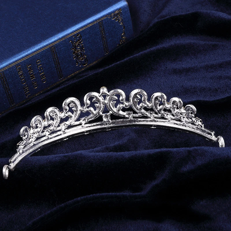 Королевская корона для волос с кристаллами Kate& William, свадебная корона для волос, диадема, украшения для волос, свадебная корона с кристаллами, аксессуары для волос, повязки для волос