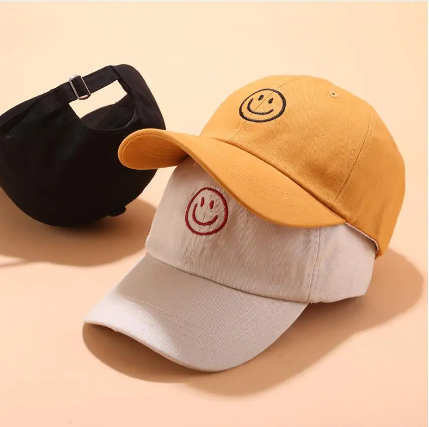 

2019 smile face Baseball cap for Women Man summer snapback cap dad hat hip hop cap chapeau
