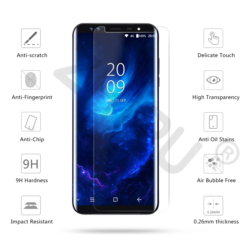 2.5D 0 26 мм 9H Премиум Закаленное стекло для Blackview S8 5 7 дюйма защитная пленка экрана