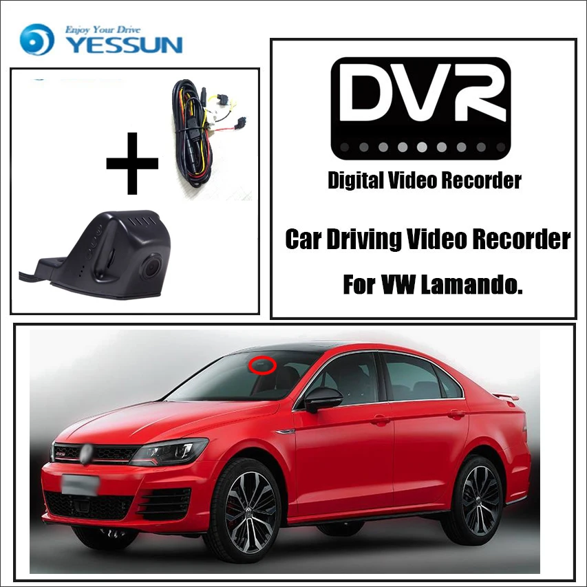 YESSUN для Volkswagen Lamando Автомобильный видеорегистратор DVR Мини Wi Fi камера Novatek 96658 FHD 1080P