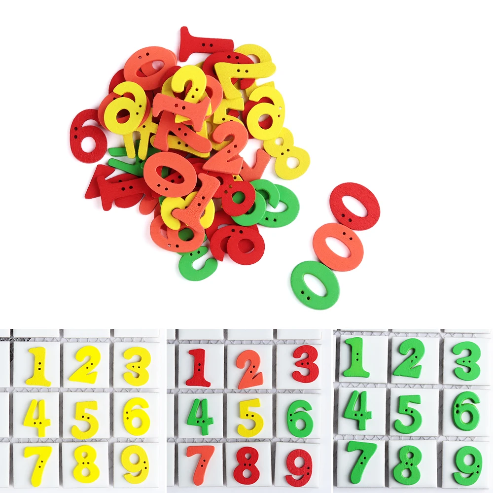 

Crafts 100pcs/lot 14-21mm Number Pattern Sewing Buttons 2-Holes DIY Handmade Garment Scrapbooking Accessories