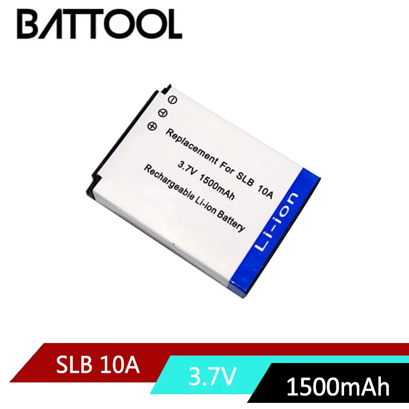 

1X 3.7V 1500mAh Li-ion SLB10A SLB-10A Rechargeable Battery For Samsung P800 P1000 PL50 PL51 PL55 SL420 SL502 SL620 SL720 WB150F