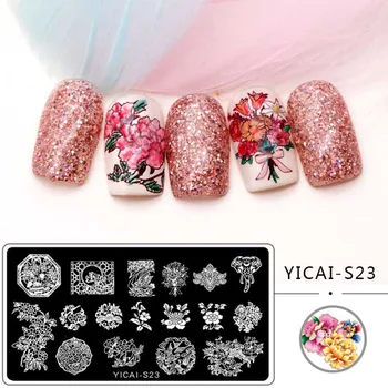 

Top Quality Nail Stamping Plate Flower Design 6.5*12.5cm Chinese Style Template Manicure Nail Stamping Image Plate