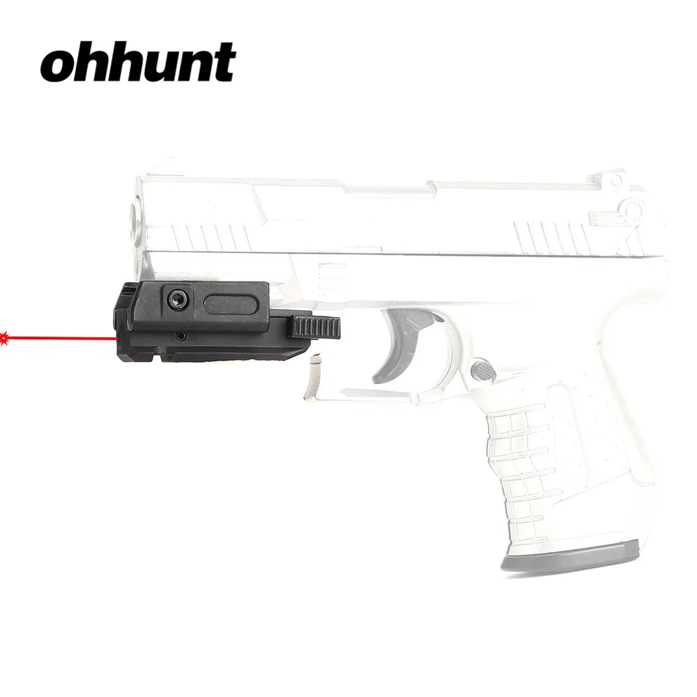 

ohhunt Low Profile Pistol Hunting Red Dot Laser Sight Scope Laser Pointer Airsoft 20mm Picatinny Weaver 3/8" 11mm Dovetail Mount