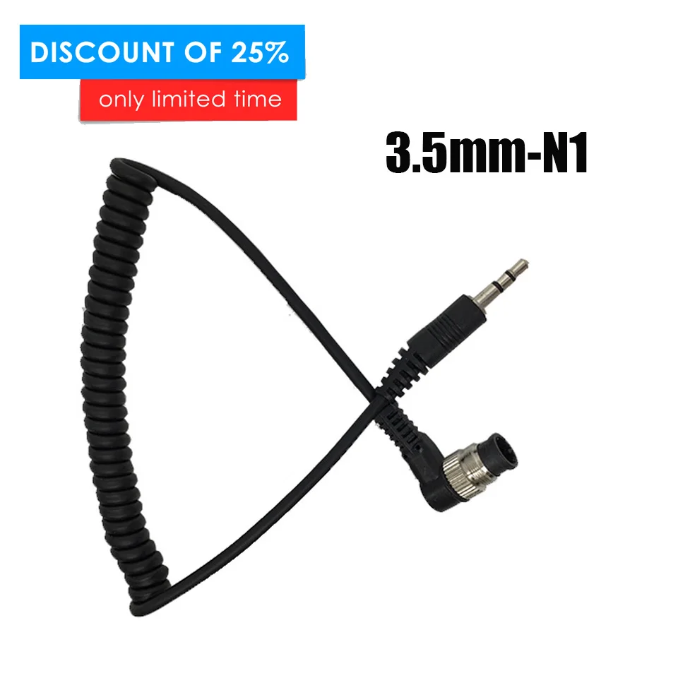 

LS-3.5/N1 3.5mm N1 Remote Shutter Release Flash Trigger Cable line for Nikon D800E D800 D810 D500 D700 D300 D300S D200 D100 D90S