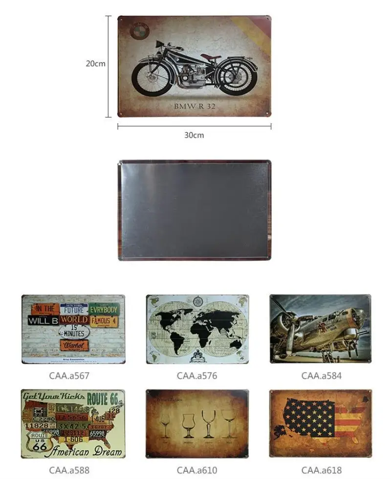 Vintage nostalgic iron painting decorative painting wrought iron wall decoration