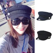 Женская однотонная Классическая Женская шерстяная смесь для мальчика, кепка, берет для новорожденного Кнопка перемещения