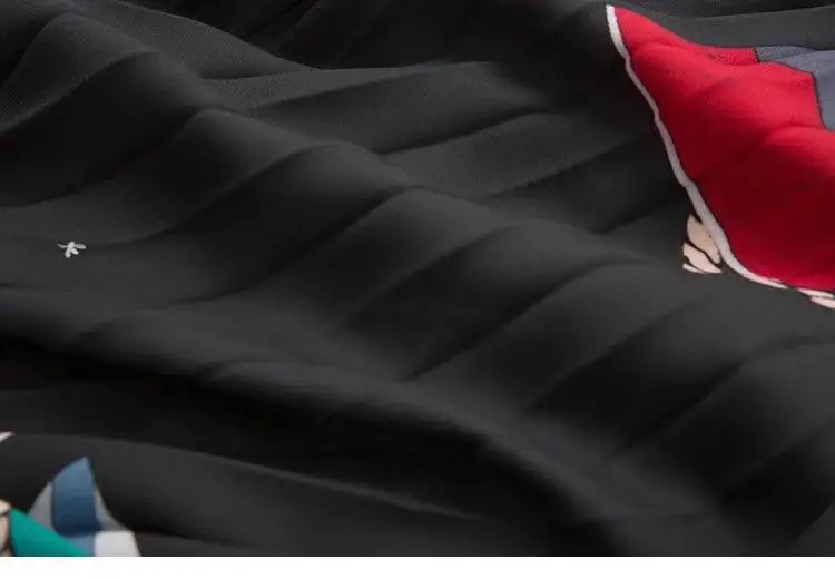 Горячая Распродажа, женская модная плиссированная юбка с принтом