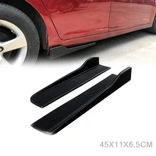 

1 Pair Black Length 45CM Car Side Skirt Rocker Splitters Winglet Wings Canard Diffuser Shovel Decorative Scratch Resistant