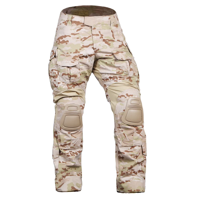 Снаряжение Emerson G3 брюки с наколенниками боевые тактические страйкбол брюки EM7042 Мультикам Arid MCAD CP