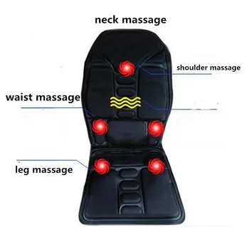 

Car Home Full Body Heating Vibrating Massage Mattress Electronic Therapy Massager Mattress Chair Sofa Seat Recliner Cushion