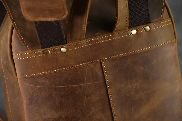 genuine leather backpack
