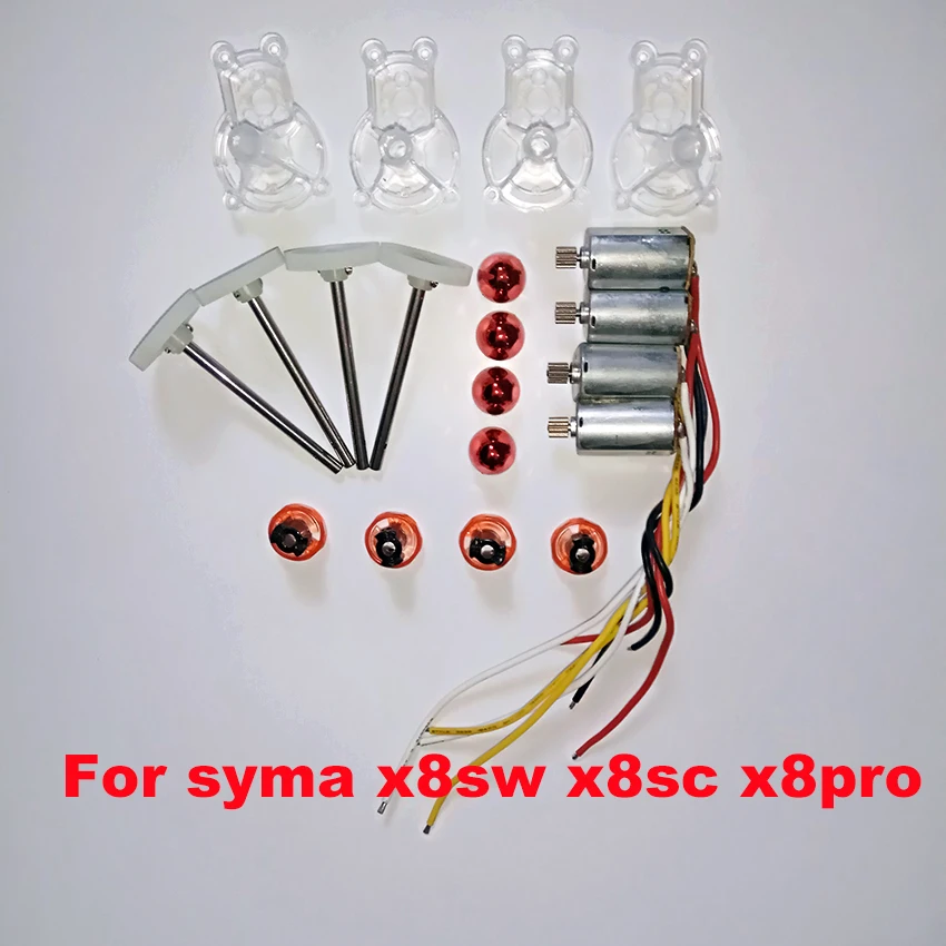 

SYMA X8SW X8SC X8PRO X8 PRO spare Parts Motors Propeller Cover engines Frame Gears