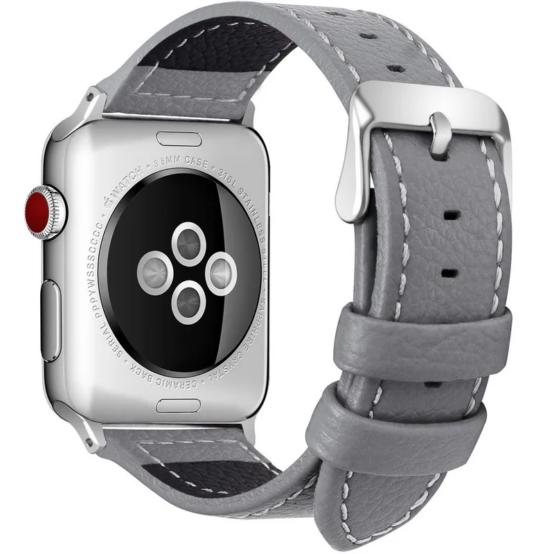7 цветов для Apple Watch, 38 мм, 40 мм, 42 мм, 44 мм, Ян, ремешок из телячьей кожи, сменный ремешок/ремешок для iWatch серии 1, 2, 3, 4, 5