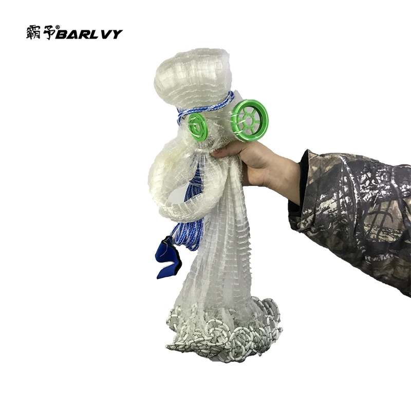 Кастинговая сеть размером 2 4 7 м американская ручная 1*1 см Сетка для ловли