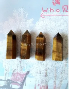 

10 SMALL NATURAL TIGER EYE QUARTZ CRYSTAL POINTS HEALING.Wholesales Price,Free shipping