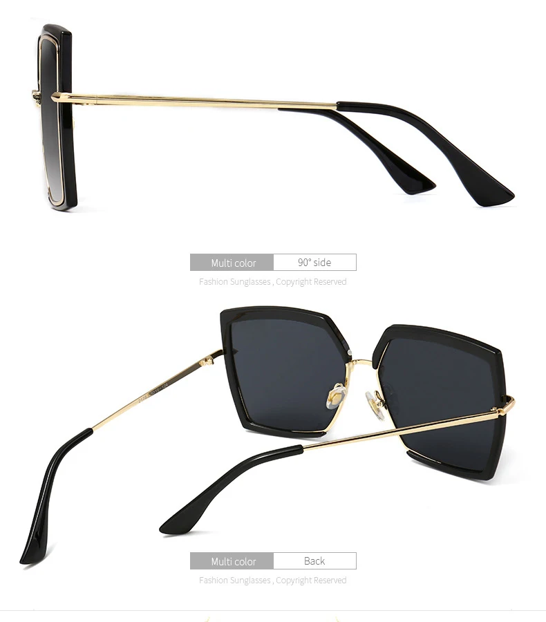 Металлические Квадратные Солнцезащитные очки для женщин Ретро дизайнерские брендовые Роскошные Черепаховые Солнцезащитные очки женские трендовые оттенки для женщин градиентное стекло