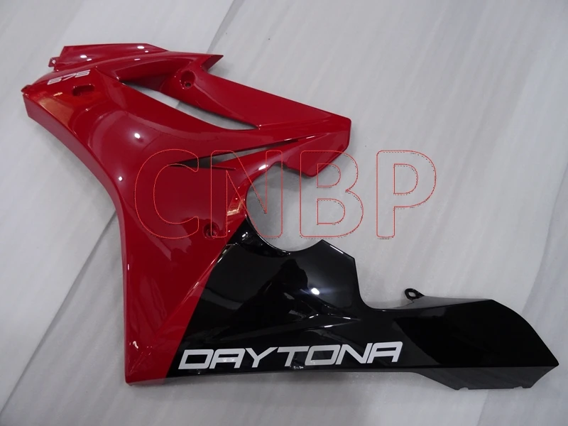 Набор для всего тела Daytona 2009-2012 красно-черные Обтекатели для Triumph 675 11 12 мотоцикл обтекатель для Triumph 675 2011 без краски