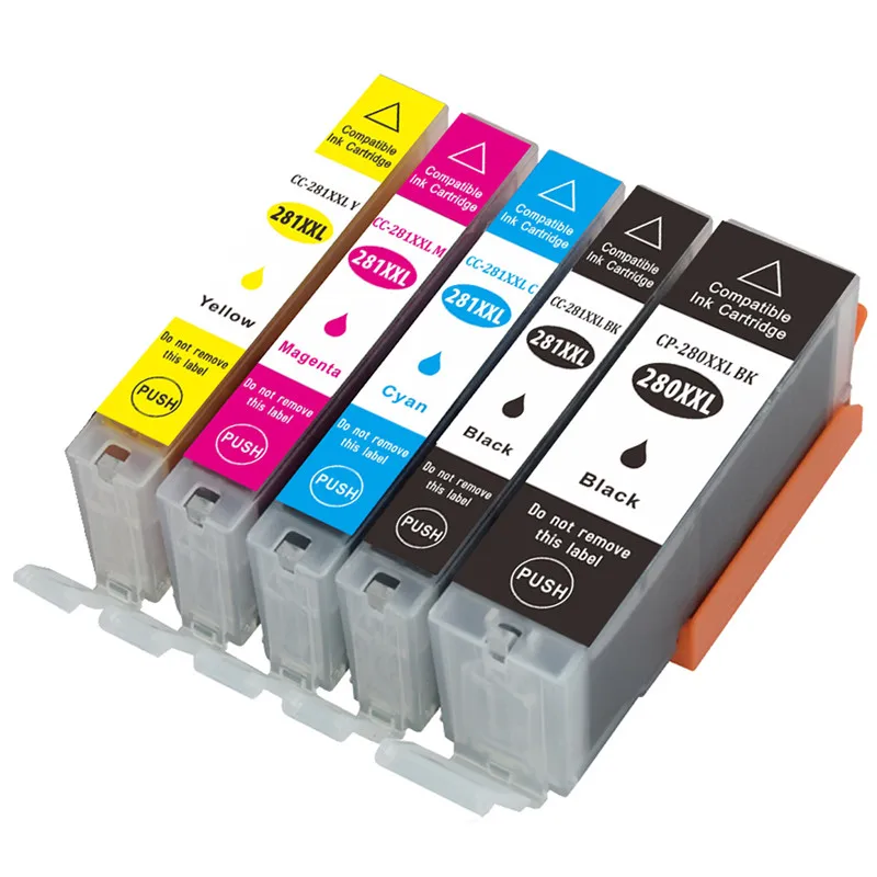 

10 pcs ink for Canon PGI-280 CLI-281 PGI280 CLI281 Ink Cartridge Suit For Canon PIXMA TR7520 TR8520 TS6120 TS8120 TS9120