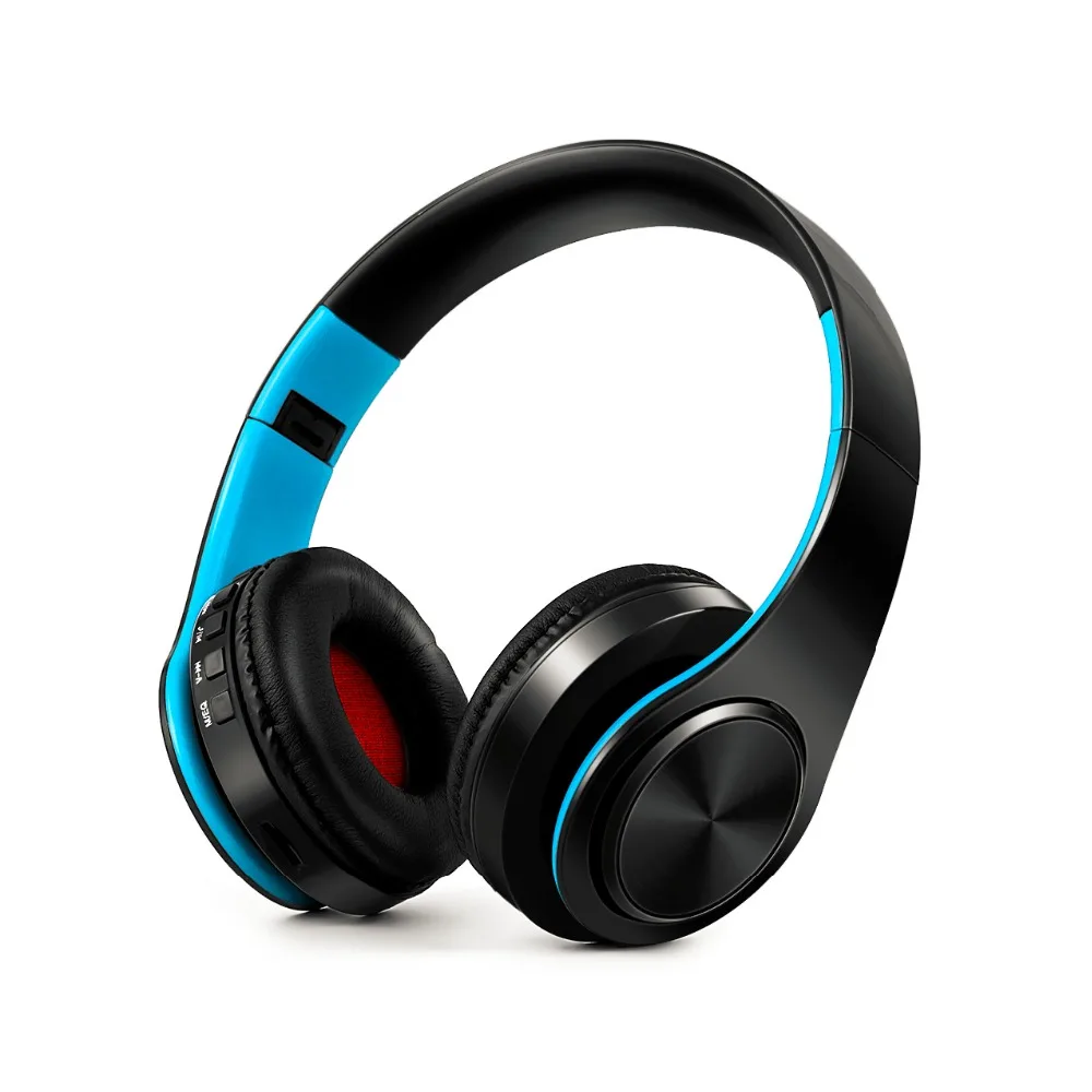 Красочные стерео аудио MP3 Bluetooth наушники Поддержка TF карты Беспроводной