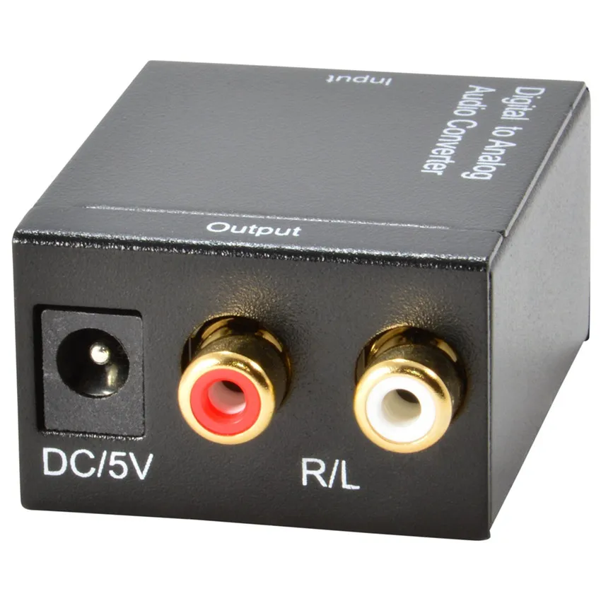 Digital to Analog Audio Converter Adapter Digital Optical Fiber Coaxial RCA Toslink Signal to Analog Audio Converter RCA for DVD (5)