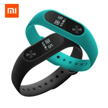 Оригинал Сяо Mi band 2 Смарт сердечного ритма сна Мониторы браслет с oled Дисплей IP67 Водонепроницаемый Спорт Фитнес трекер для ми