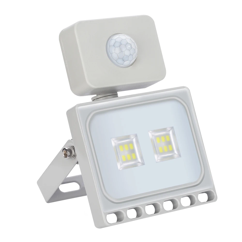5PCS/Lot Ultrathin Outdoor Lighting Motion Sensor Led Flood Lights 110V 220V 10W Floodlight Waterproof IP65 Spotlights | Освещение