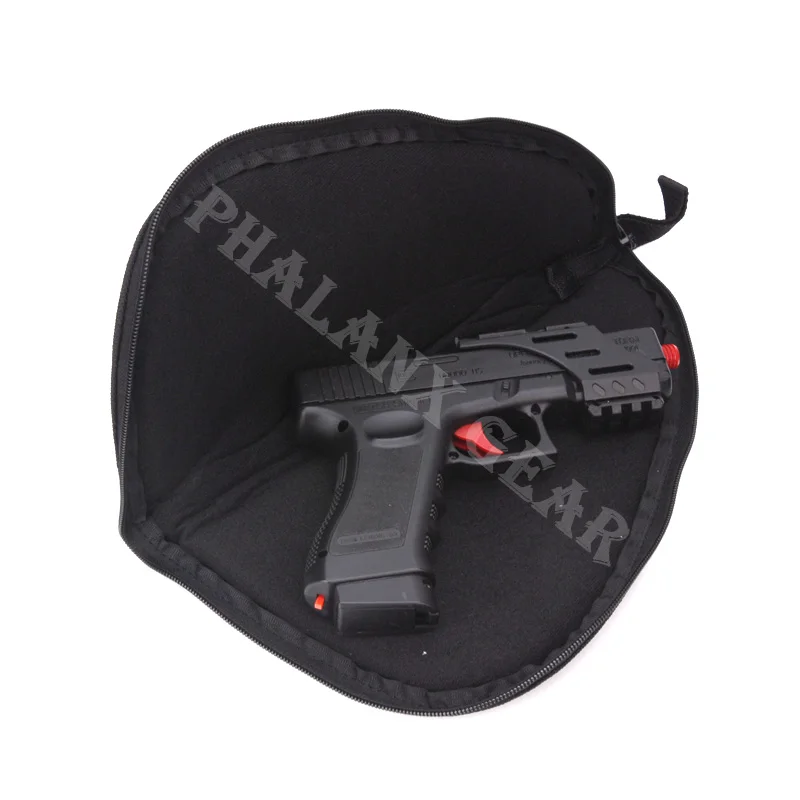 

Portable Black Revolver Airsoft Pistol Rug Gun Carry Bag Holster Storage Case for Handgun Glock 17 18 19 22 23 M1911 P229